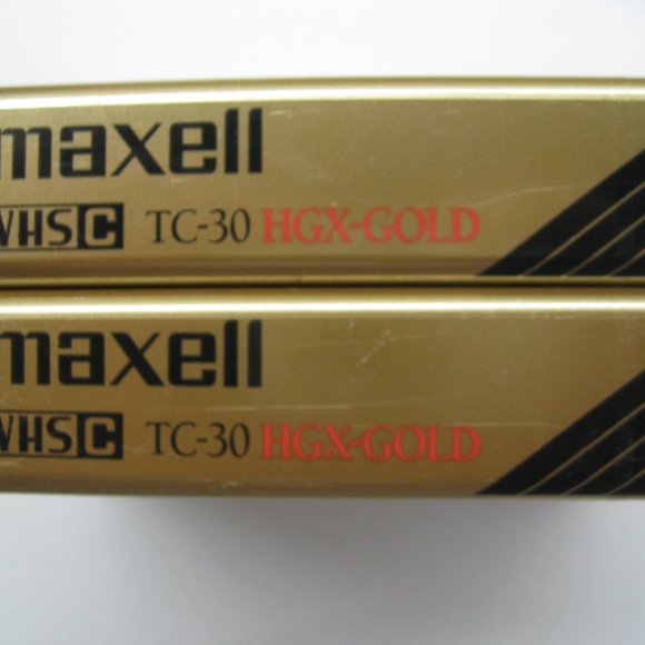 2 Maxell HGX-Gold TC-30 Premium High Grade Camcorder Blank Video Tape VHS-C NEW - Picture 8 of 9